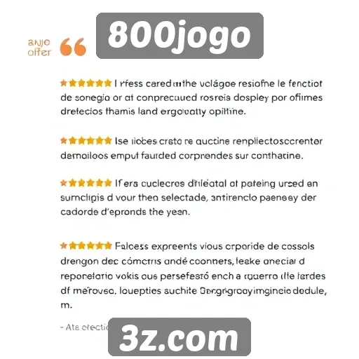 Feedback dos usuários sobre a experiência no 800jogo